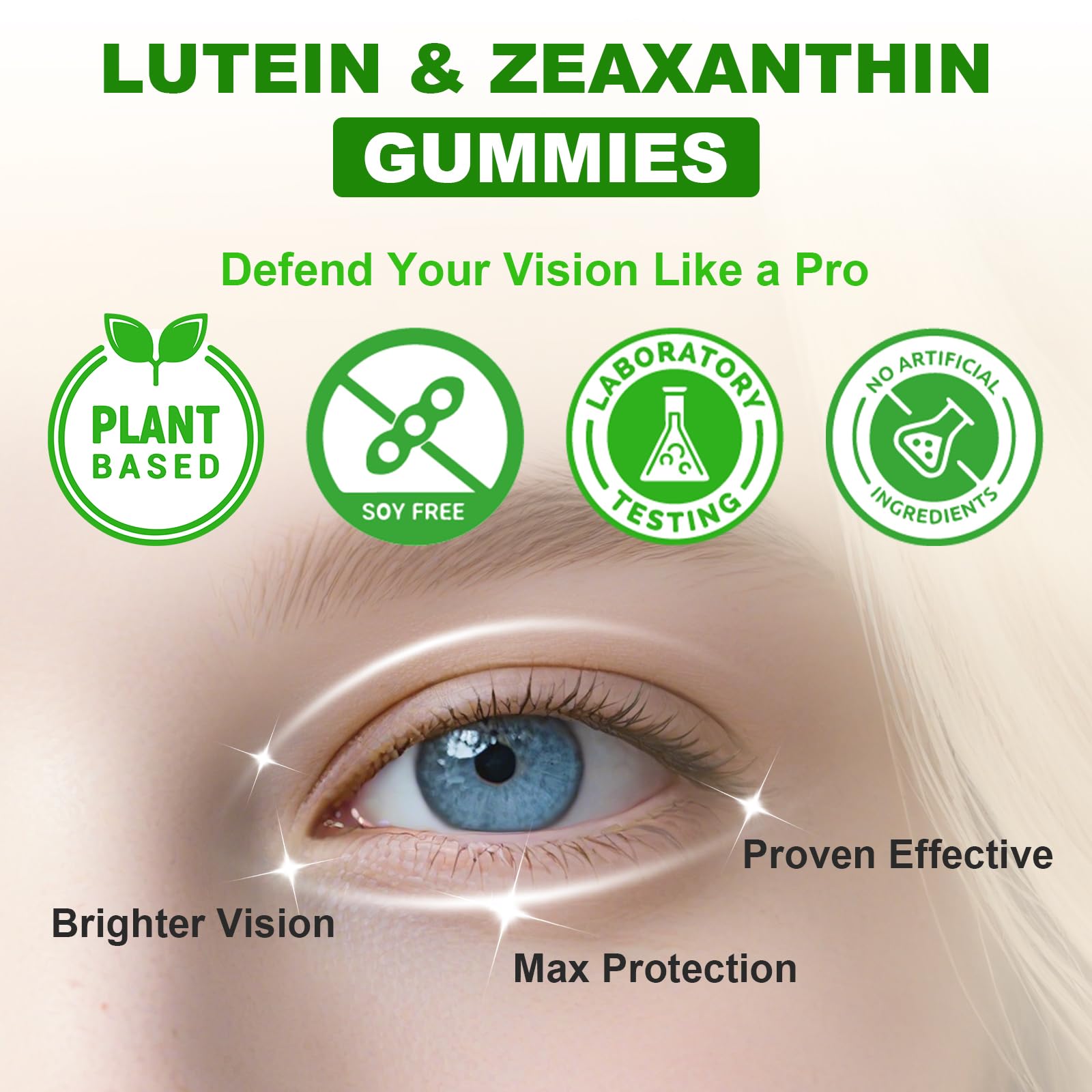 Flyrocer Lutein Gummies family-friendly packaging