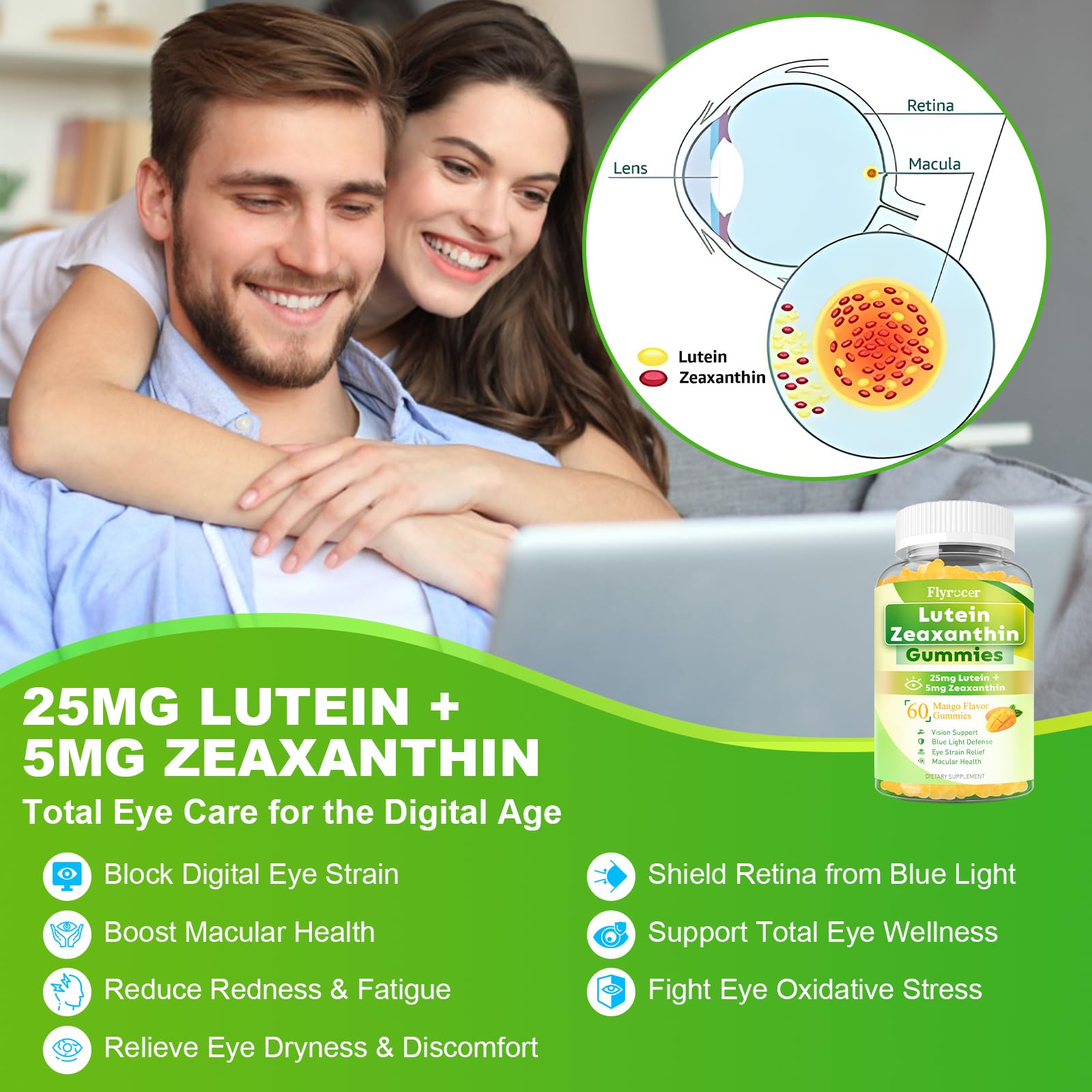 Flyrocer Lutein Gummies ingredients list