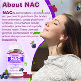 Flyrocer NAC Gummies back view showing ingredients list