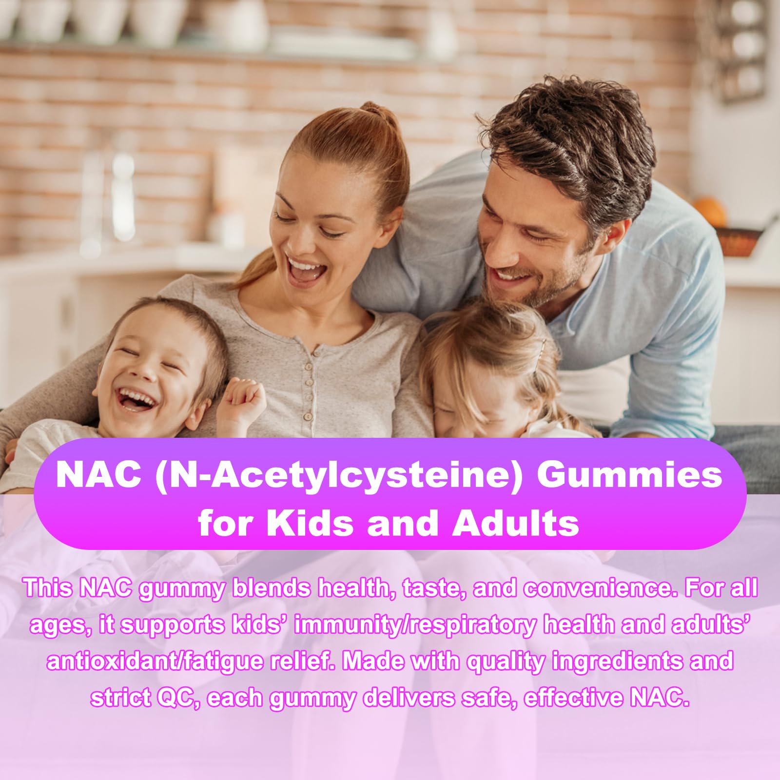 Flyrocer NAC Gummies in a child's hand, ready to eat