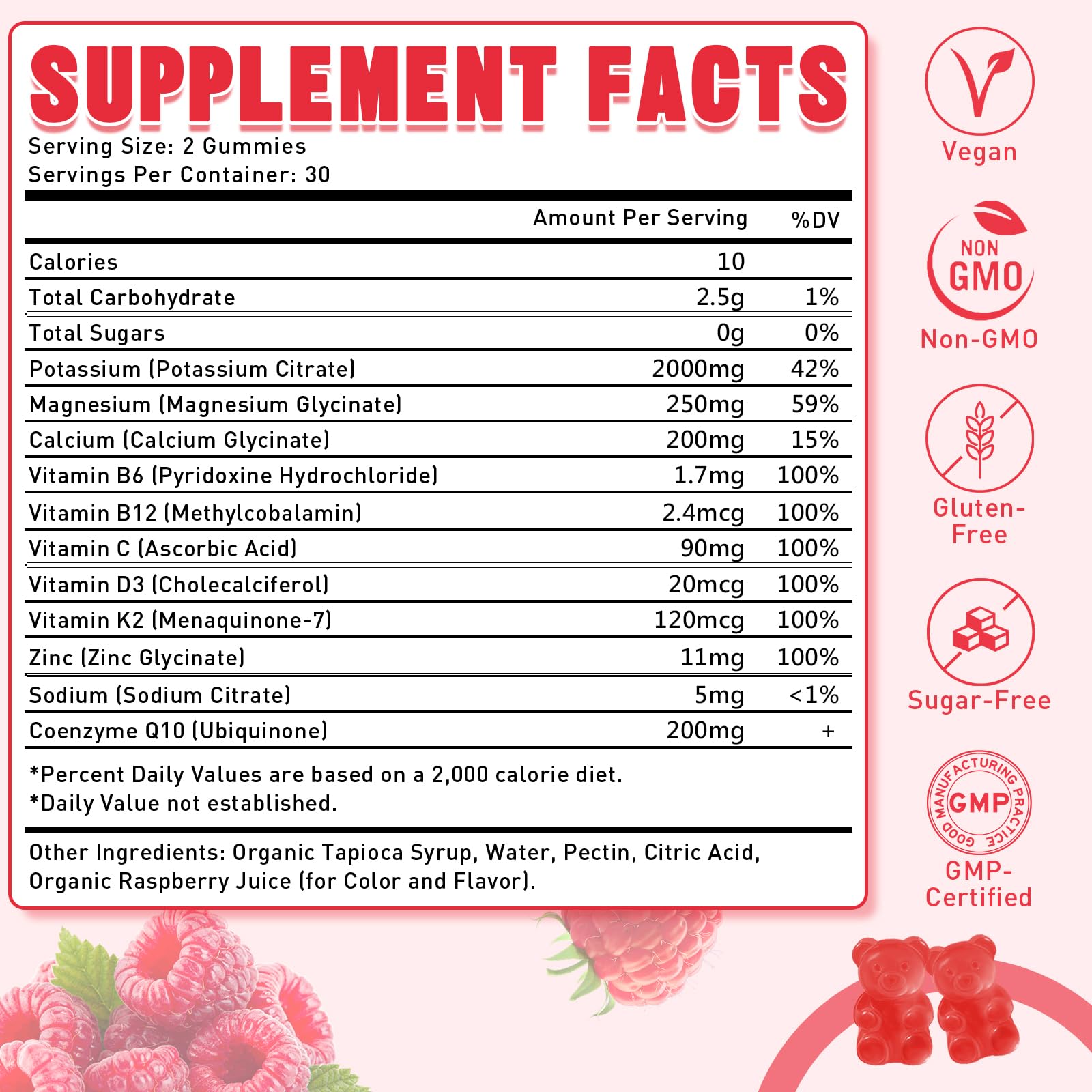 Flyrocer Potassium Citrate Gummies close-up of gummies