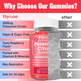 Flyrocer Potassium Citrate Gummies on a kitchen table