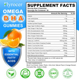 Flyrocer Vegan Omega 3 Gummies orange flavour close-up