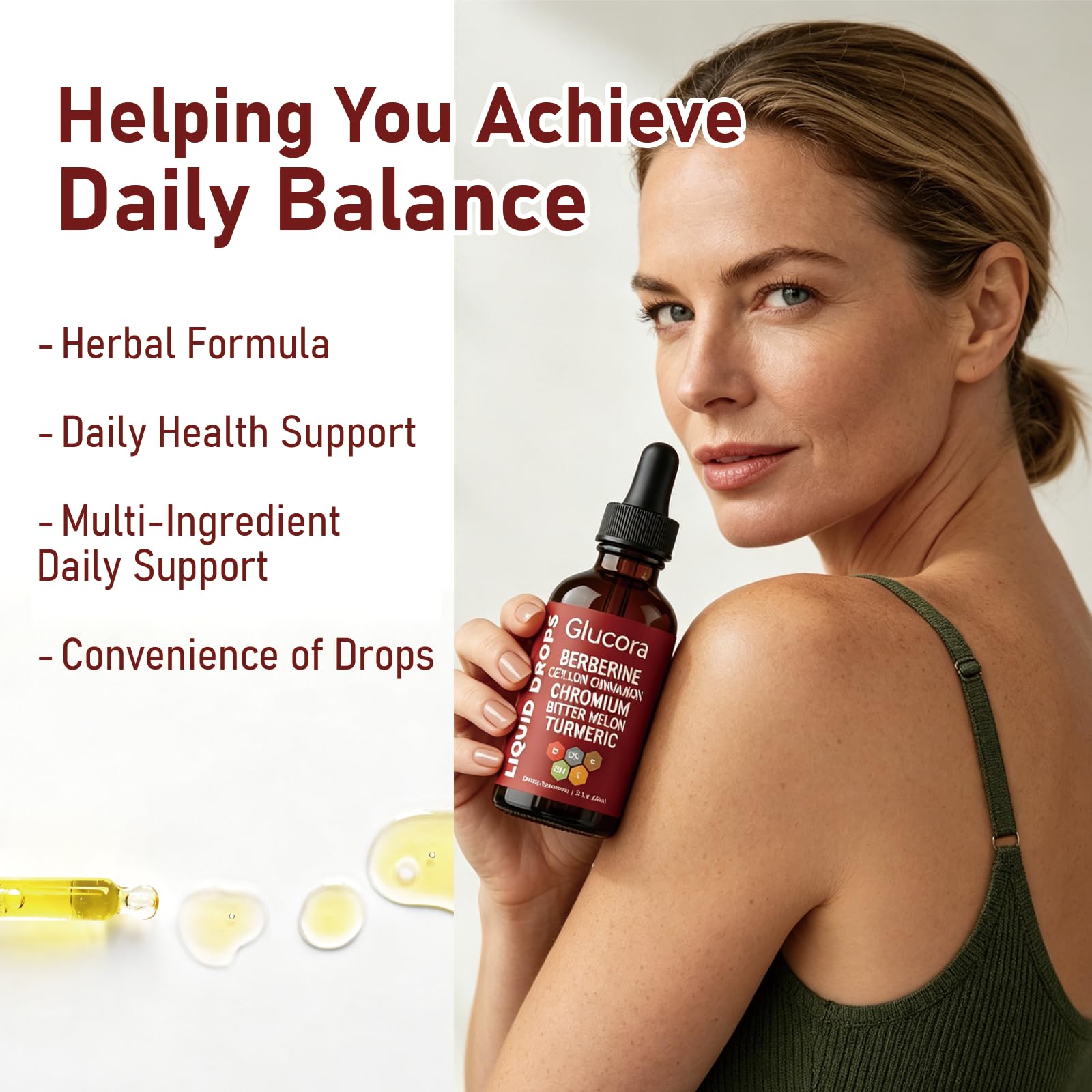 FMRFMR Gymnema Sylvestre liquid drops on a wooden table