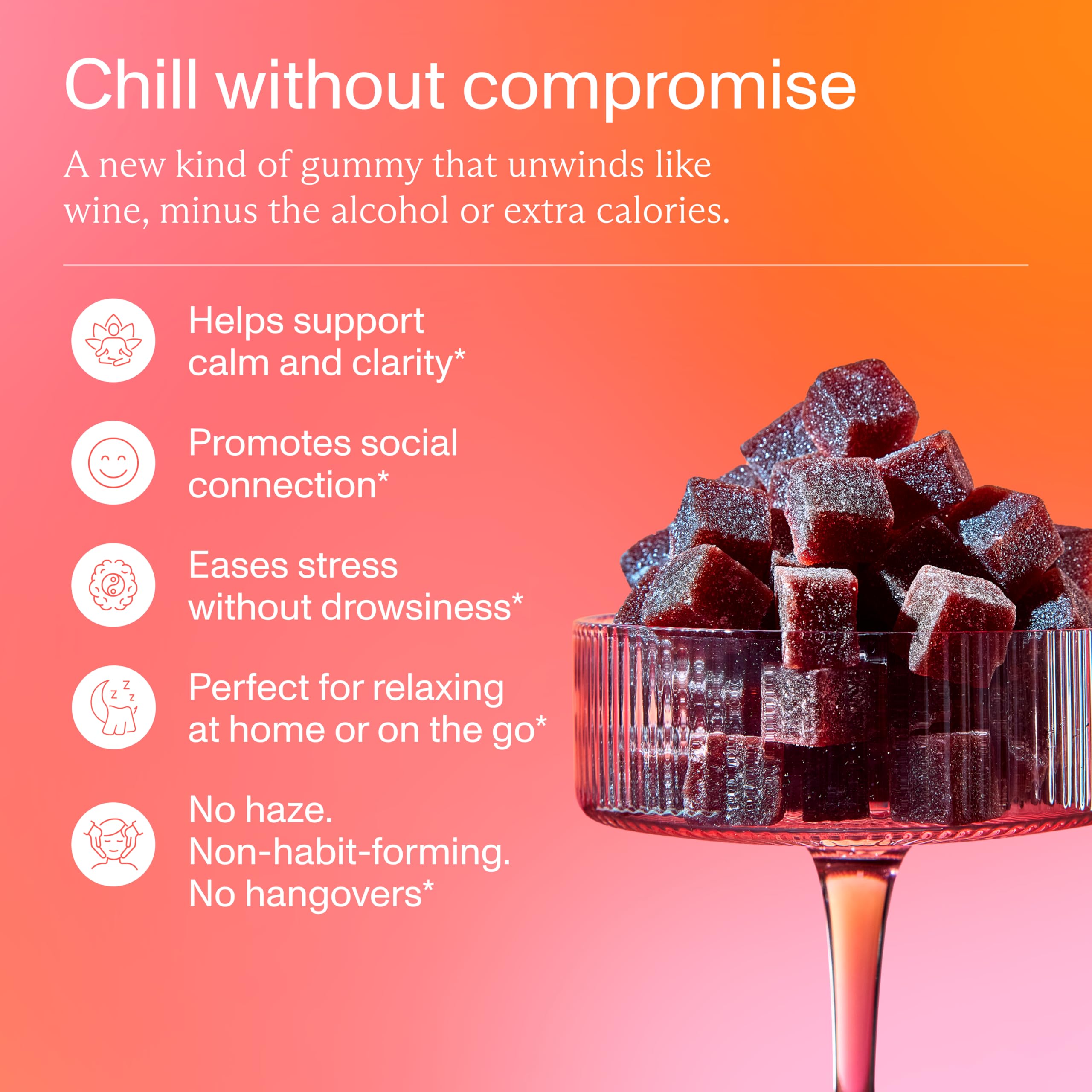 FOCL Kava Kava Gummies sour raspberry flavour gummy close-up
