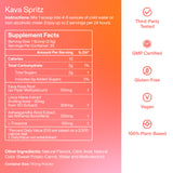 FOCL Kava Spritz Drink Mix 109g served with a garnish