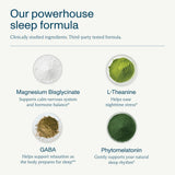 FOCL Night Magnesium Sleep Drink Mix Salted Chocolate powder in a glass