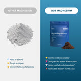 FOCL Night Magnesium Sleep Drink Mix Salted Chocolate preparation with frother