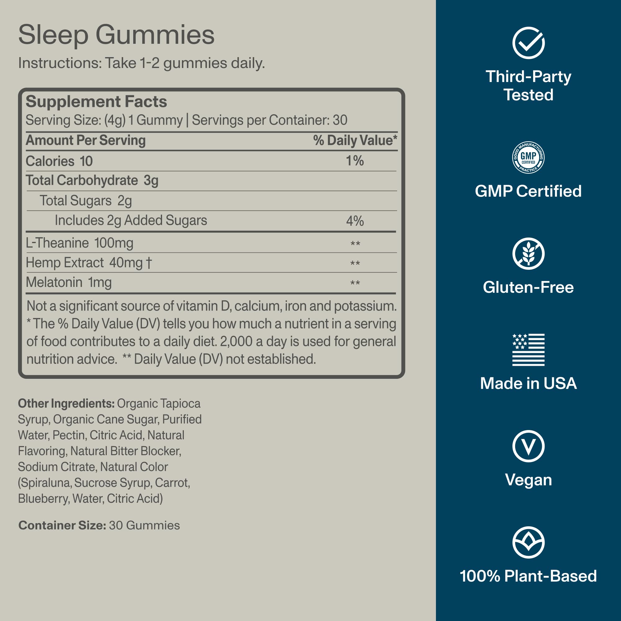 FOCL Sleep Gummies 150g lifestyle scene on bedside table