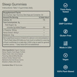 FOCL Sleep Gummies 150g lifestyle scene on bedside table