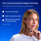 FOCL Sleep Gummies 150g with a glass of water