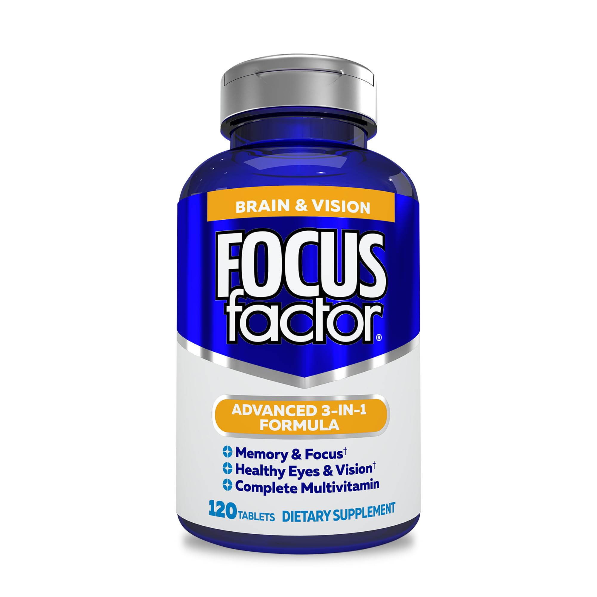 Focus Factor Brain and Vision Supplement 191g front view
