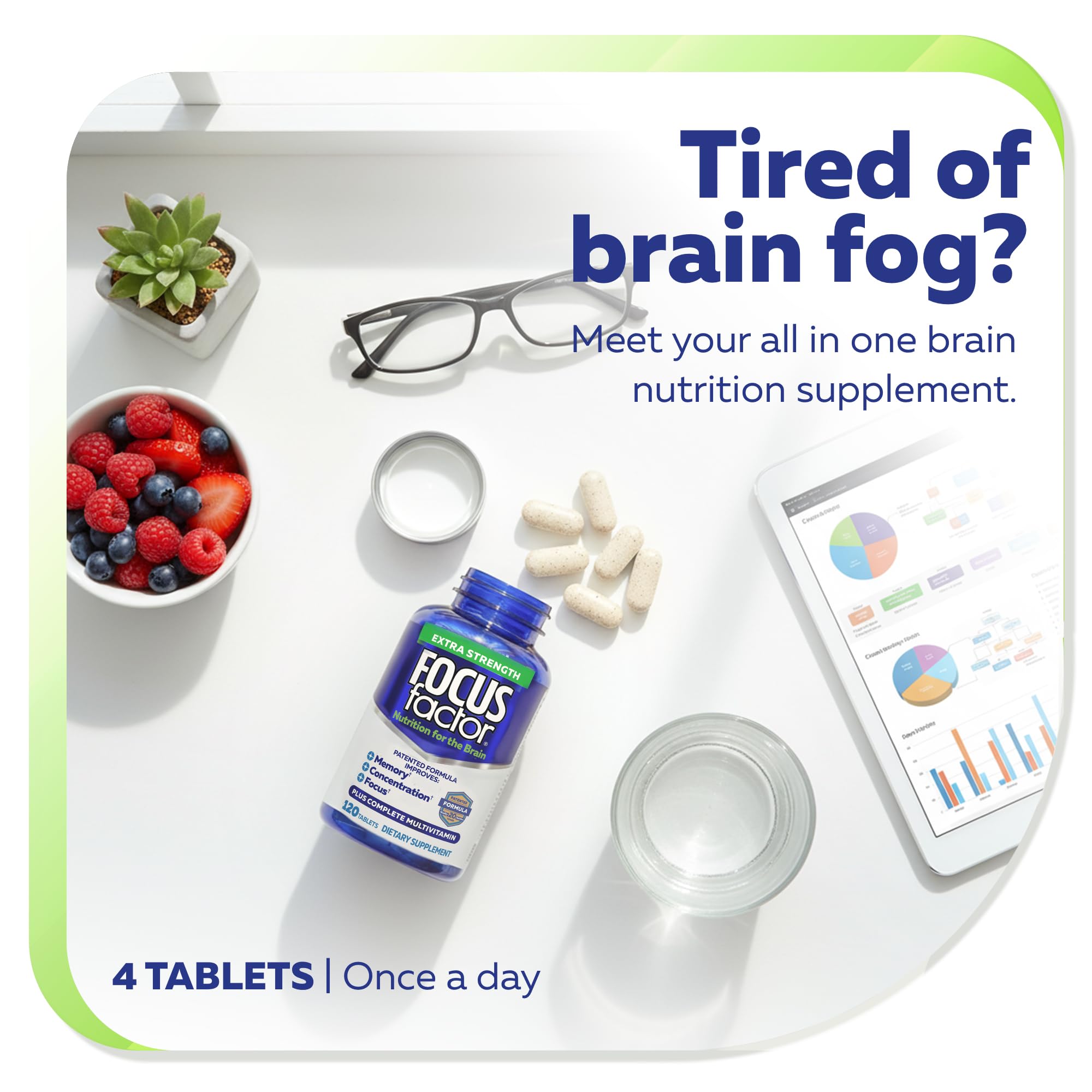 Focus Factor Extra Strength Brain Supplement ingredients list