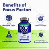 Focus Factor Extra Strength Brain Supplement side view with capsules