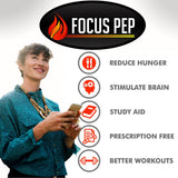 Focus Pep Blended Vitamin & Mineral Supplement bottle side view