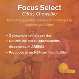Focus Vision Supplements Chewable AREDS2 Eye Health Formula citrus flavour