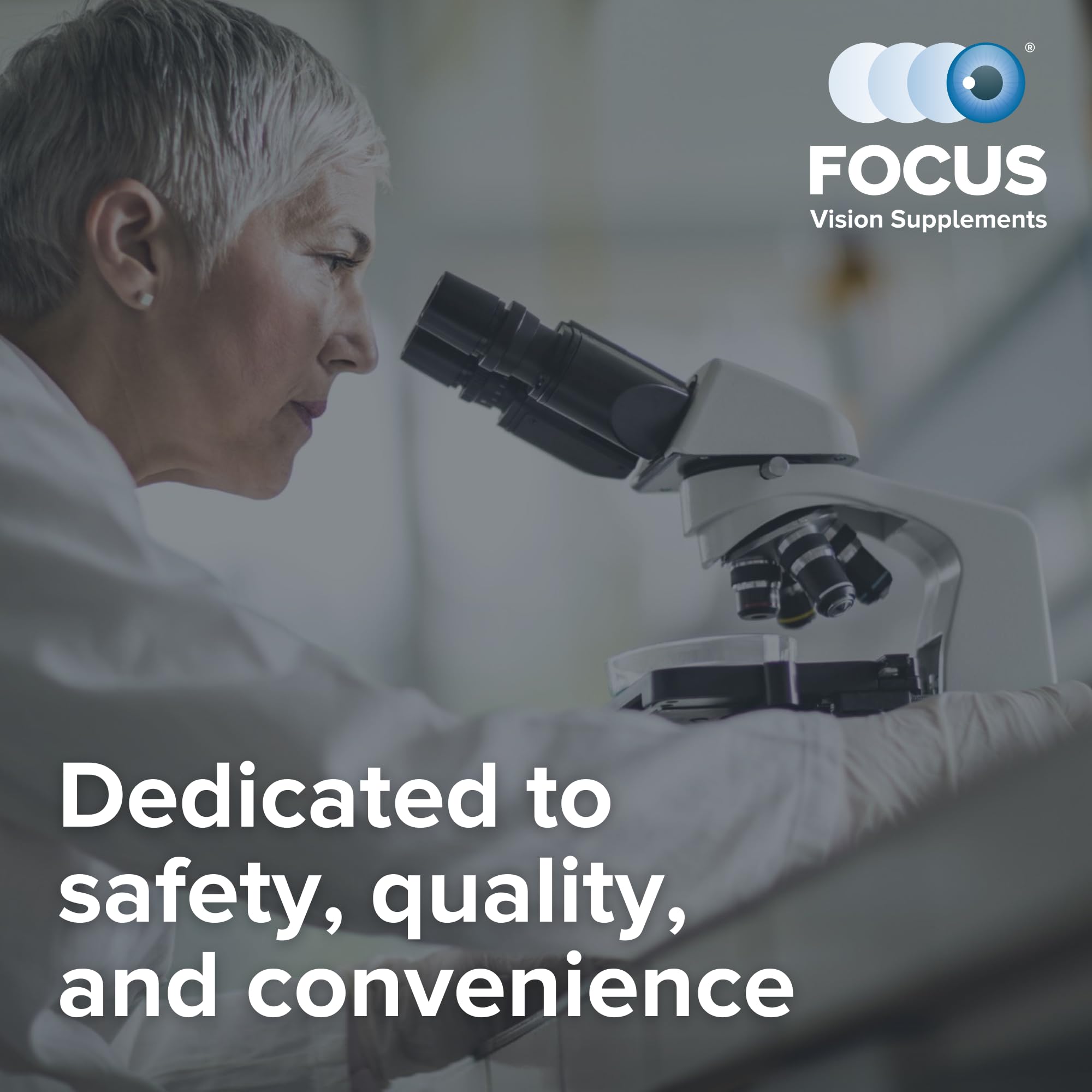 Focus Vision Supplements Zinc Free AREDS 2 Eye Vitamins ingredients list