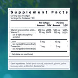 Focus Vision Supplements Zinc Free AREDS 2 Eye Vitamins packaging side view