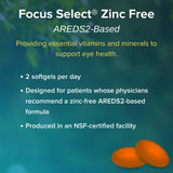 Focus Vision Supplements Zinc Free AREDS 2 Eye Vitamins softgel in hand
