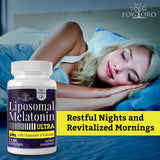 Fogoro Melatonin 60mg softgel capsules with organic ingredients