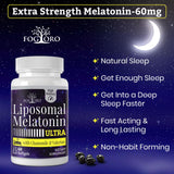 Fogoro Melatonin Sleep Supplement 60mg packaging front