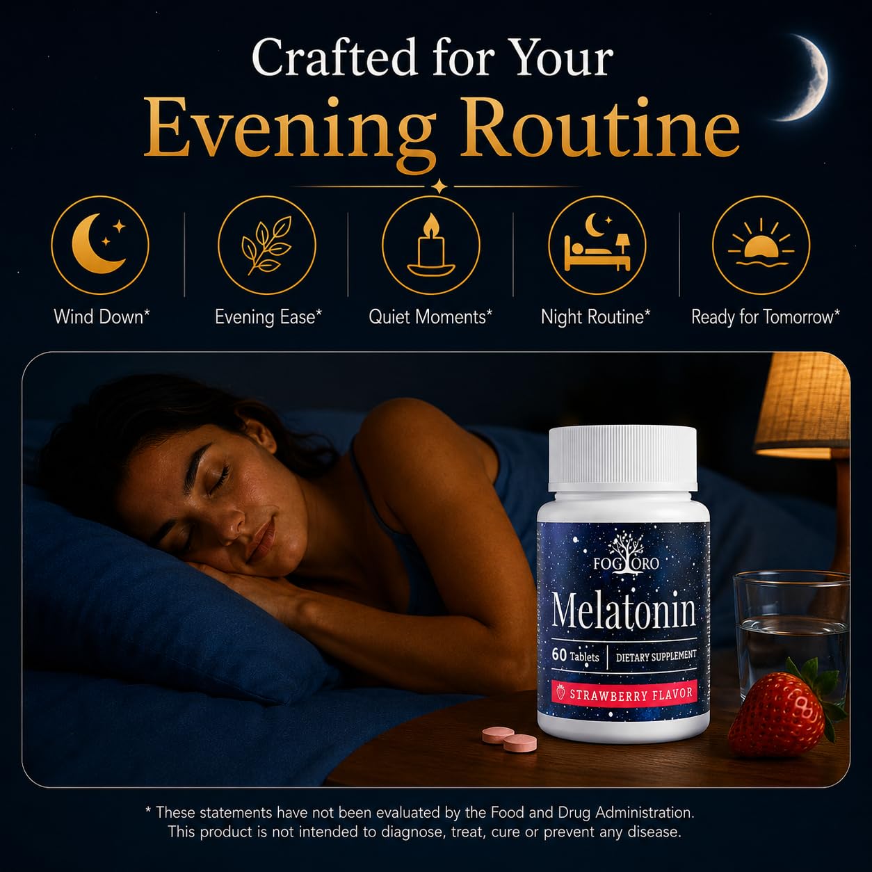Fogoro Melatonin Sleep Supplement ingredients list