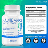 FOLATE MAXX L Methylfolate 5mg capsules on a table