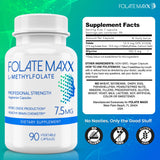 FOLATE MAXX L-Methylfolate capsules with measuring spoon