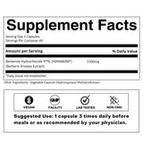 FOLIUS LABS Berberine HCL 500mg supplement side view