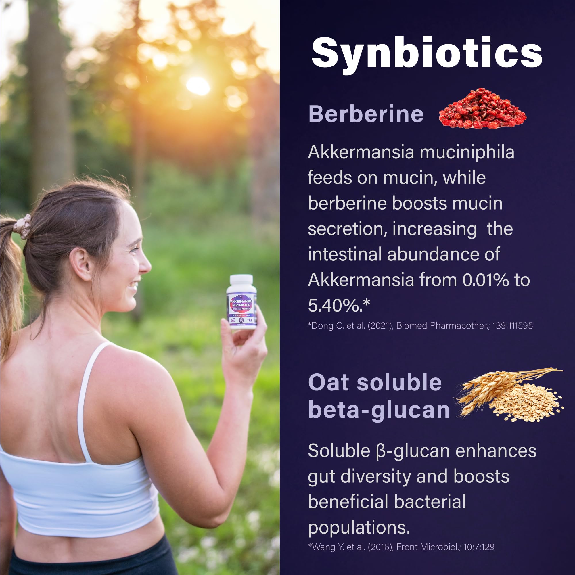 FOLONA Akkermansia Muciniphila Supplement capsule in hand
