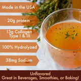 FOLONA Bone Broth Protein Powder 454g lifestyle shot