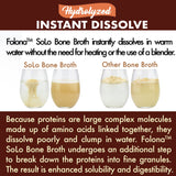 FOLONA Bone Broth Protein Powder 454g nutritional information