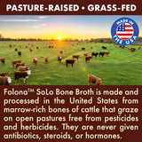 FOLONA Bone Broth Protein Powder 454g scoop