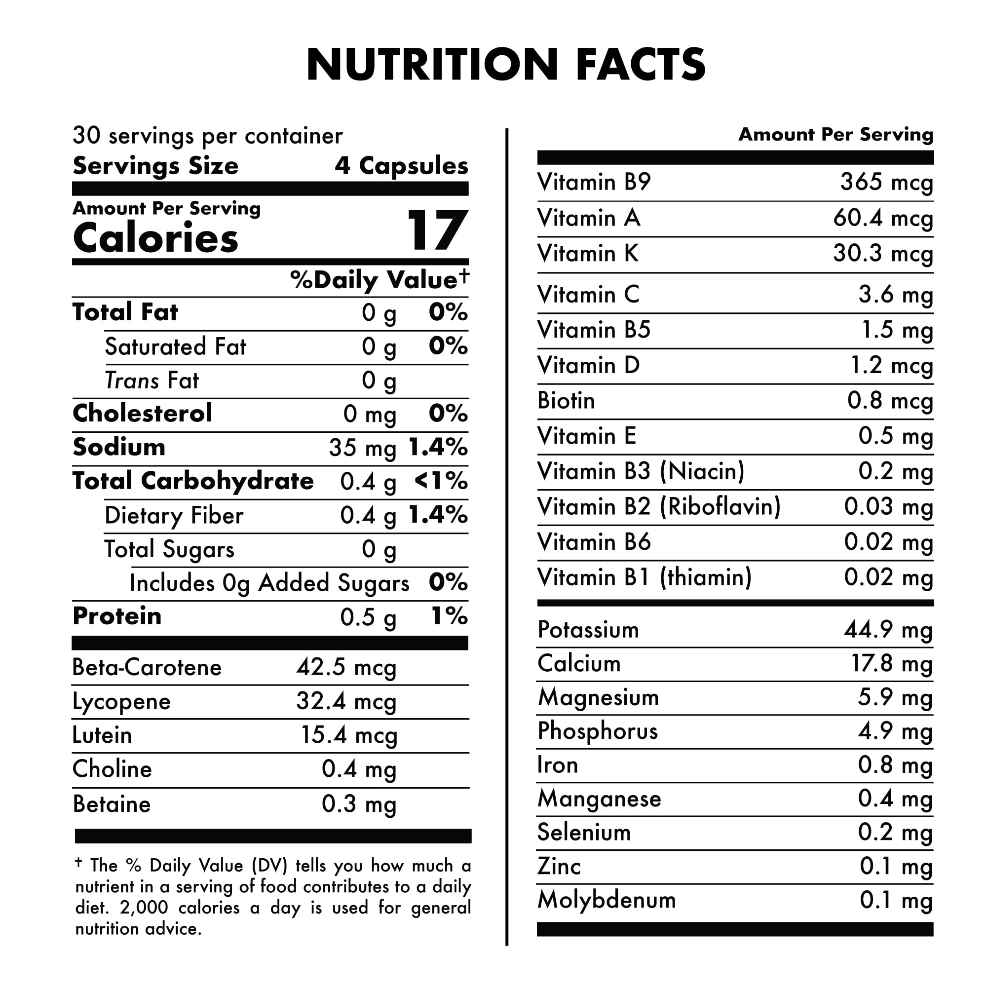 FOLONA Chlorella Superfood Greens bottle with measuring spoon
