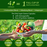 FOLONA Chlorella Superfood Greens capsules close-up
