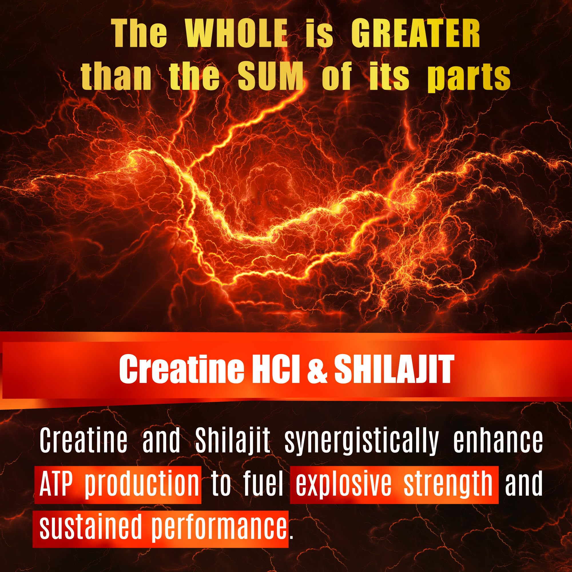 FOLONA Creatine HCl with Shilajit 90 Capsules bottle top