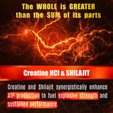 FOLONA Creatine HCl with Shilajit 90 Capsules bottle top
