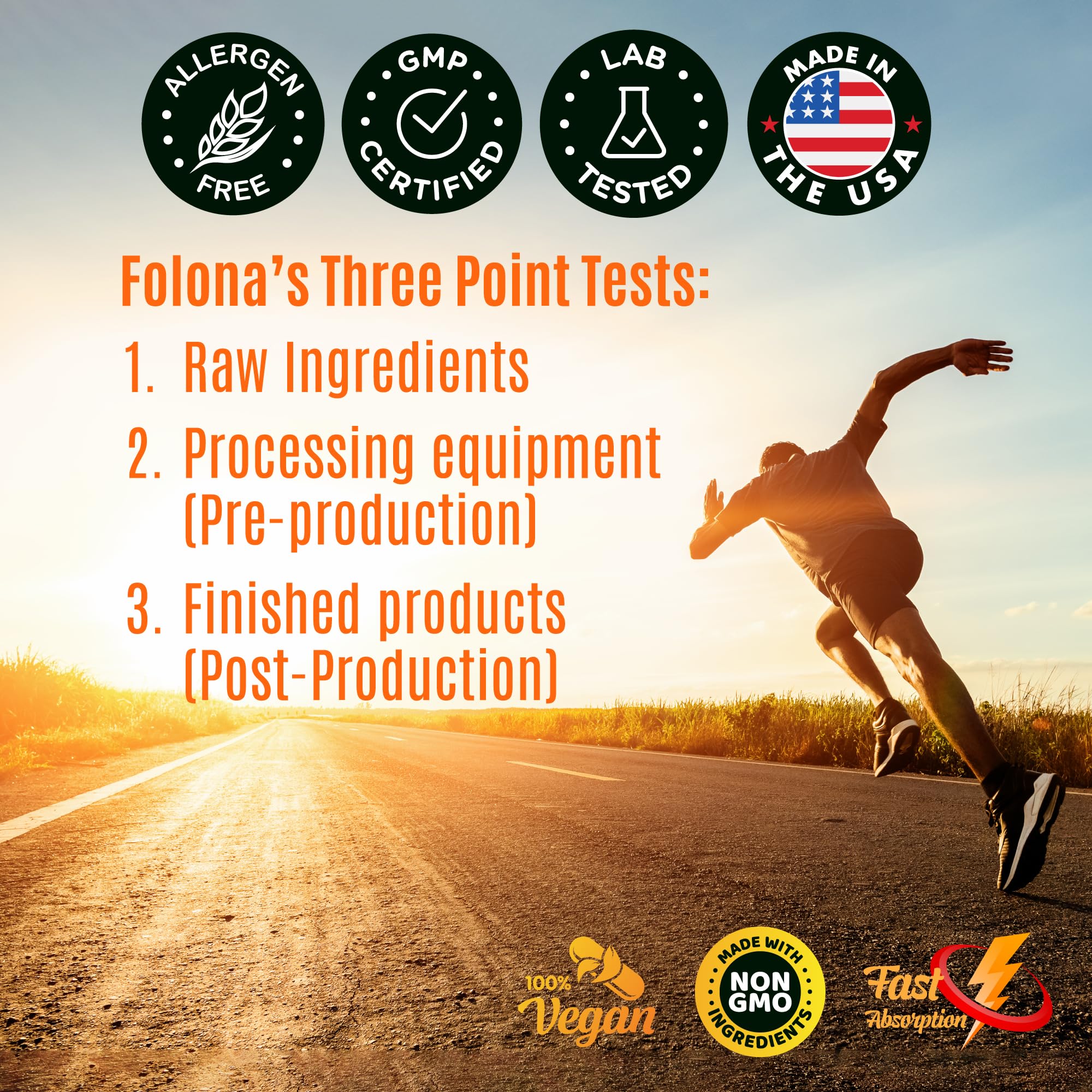 FOLONA Creatine HCl with Shilajit 90 Capsules in a health setting