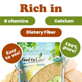 Food to Live Organic Lion’s Mane Mushroom Powder in a smoothie