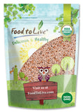 Food to Live Organic Whole Psyllium Seeds 431g front view