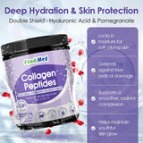 FoodiMed Multi-Collagen Complex 390g mixed in a smoothie