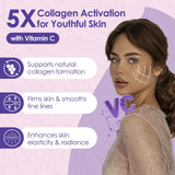 FoodiMed Multi-Collagen Complex 390g scoop and powder