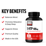 Force Factor 5-HTP bottle with label