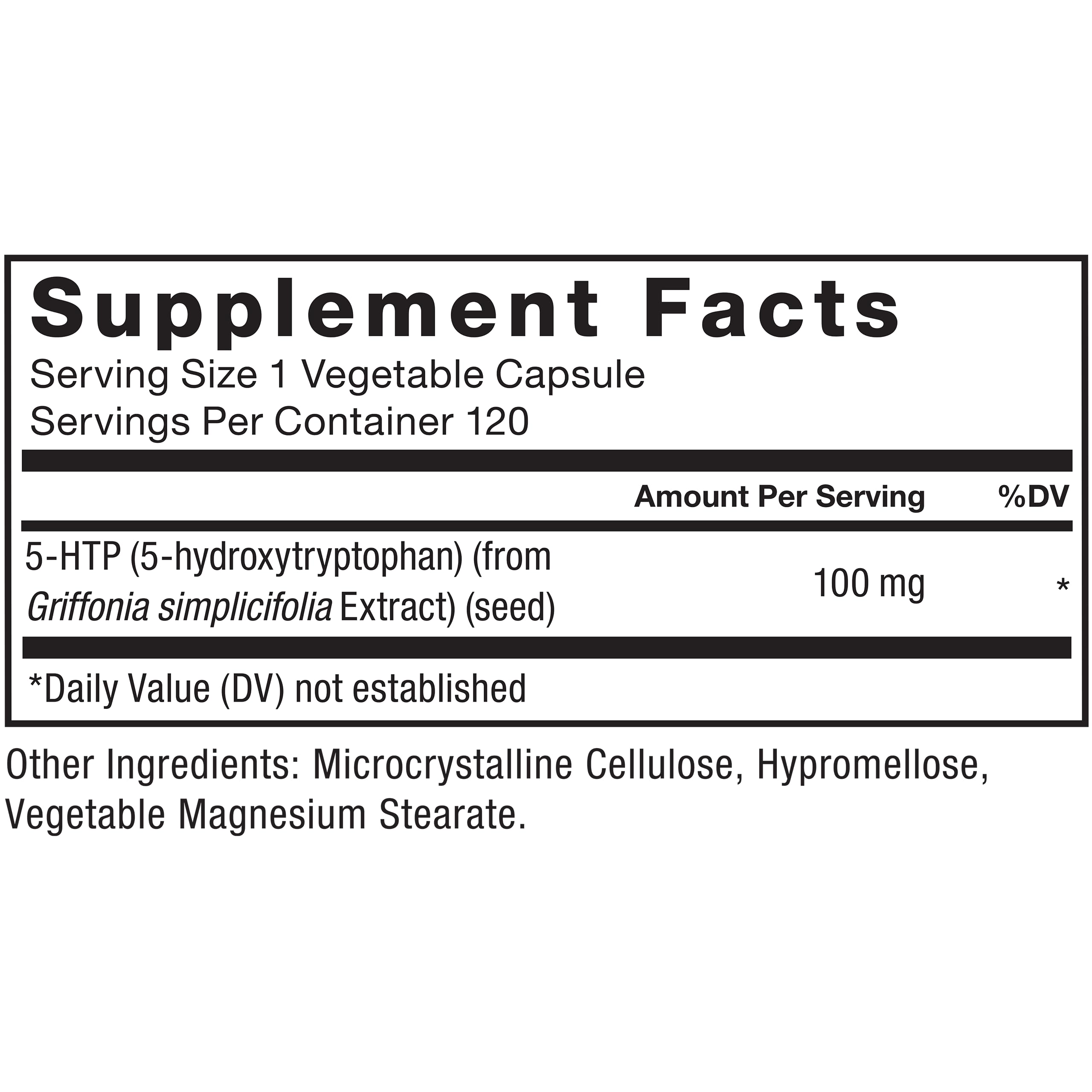 Force Factor 5-HTP capsules in a hand