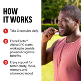 Force Factor Alpha GPC 300mg supplement capsules close-up