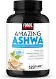 Force Factor Amazing Ashwa Ashwagandha Supplement with ingredients list