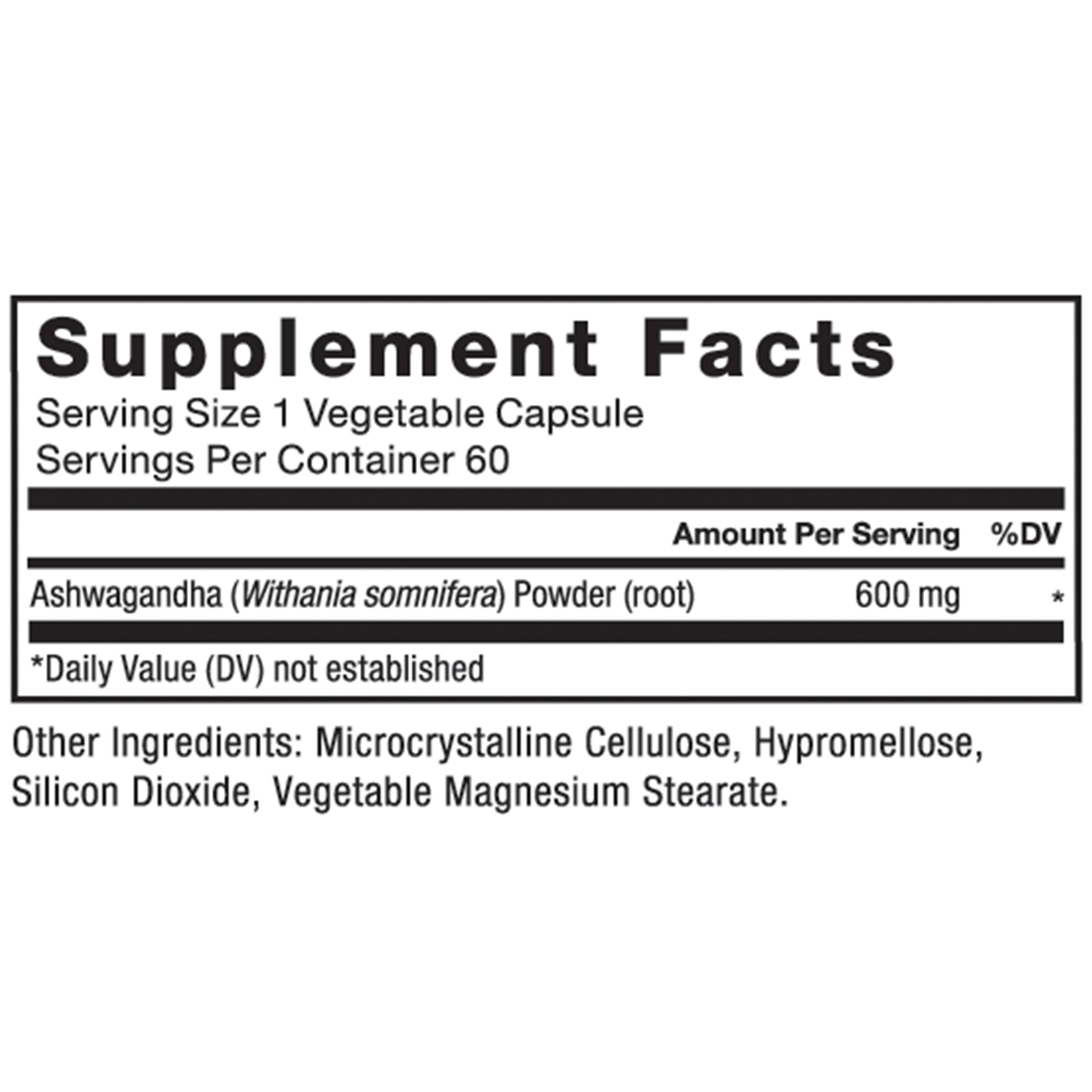 Force Factor Ashwagandha 600mg bottle close-up