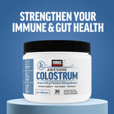 Force Factor Awesome Colostrum Powder 93g on a kitchen counter