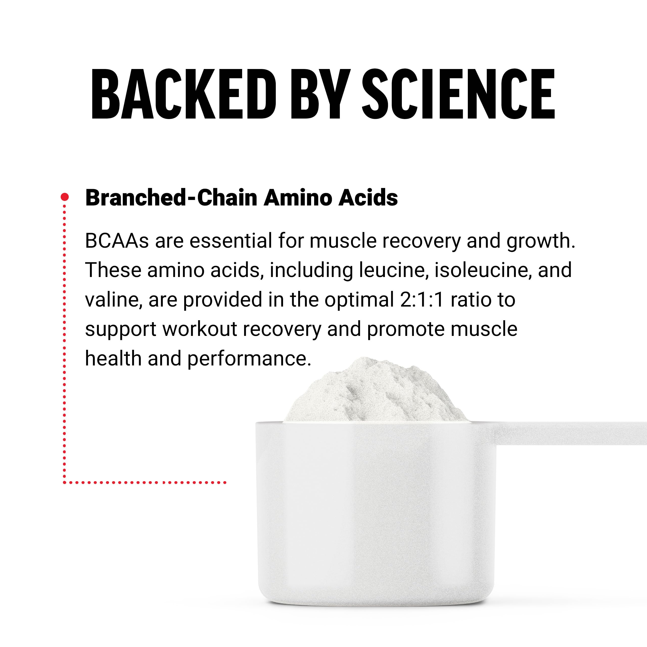 Force Factor BCAA Powder 7g nutritional information