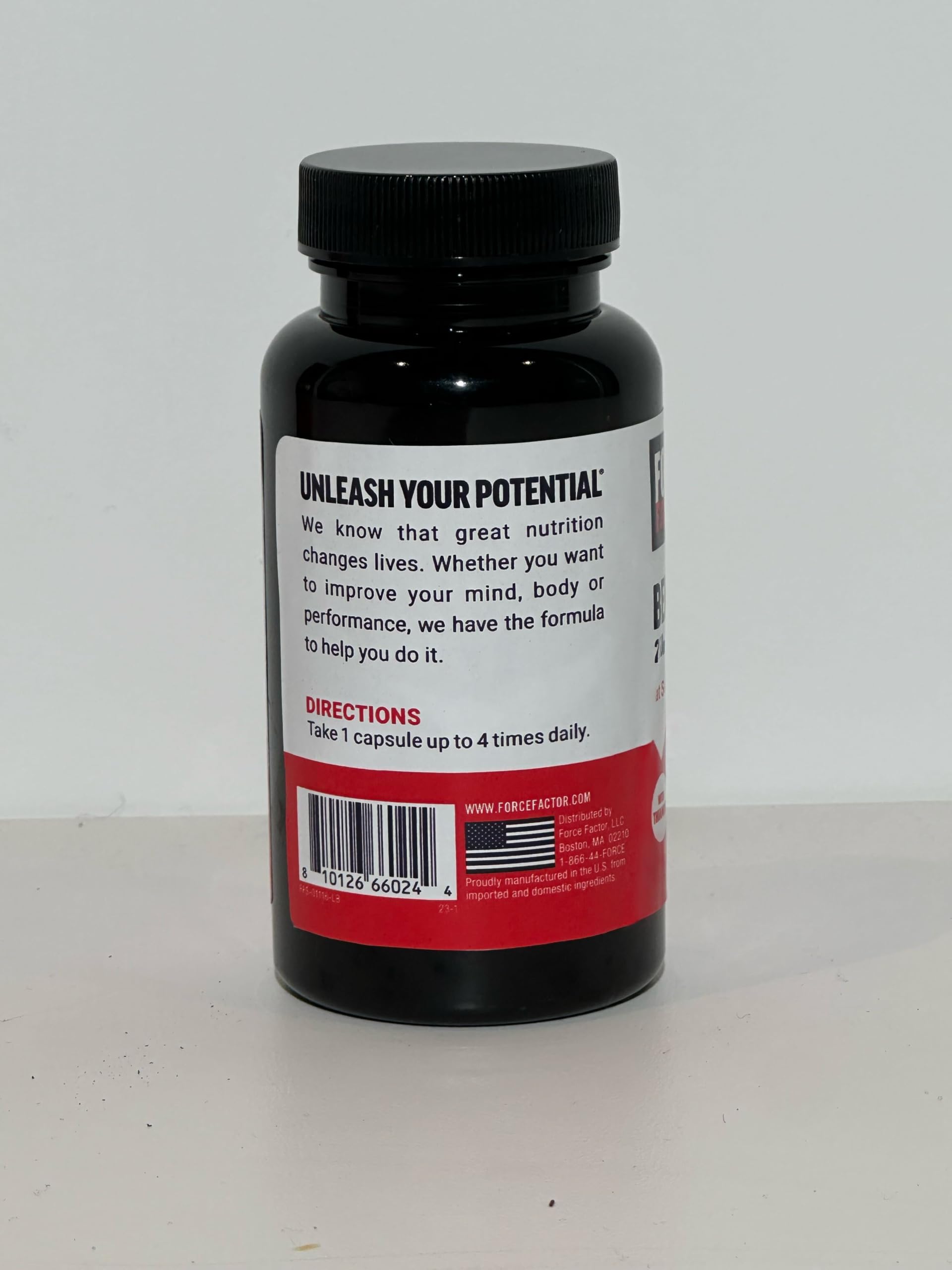 Force Factor Benfotiamine supplement displayed with other vitamins